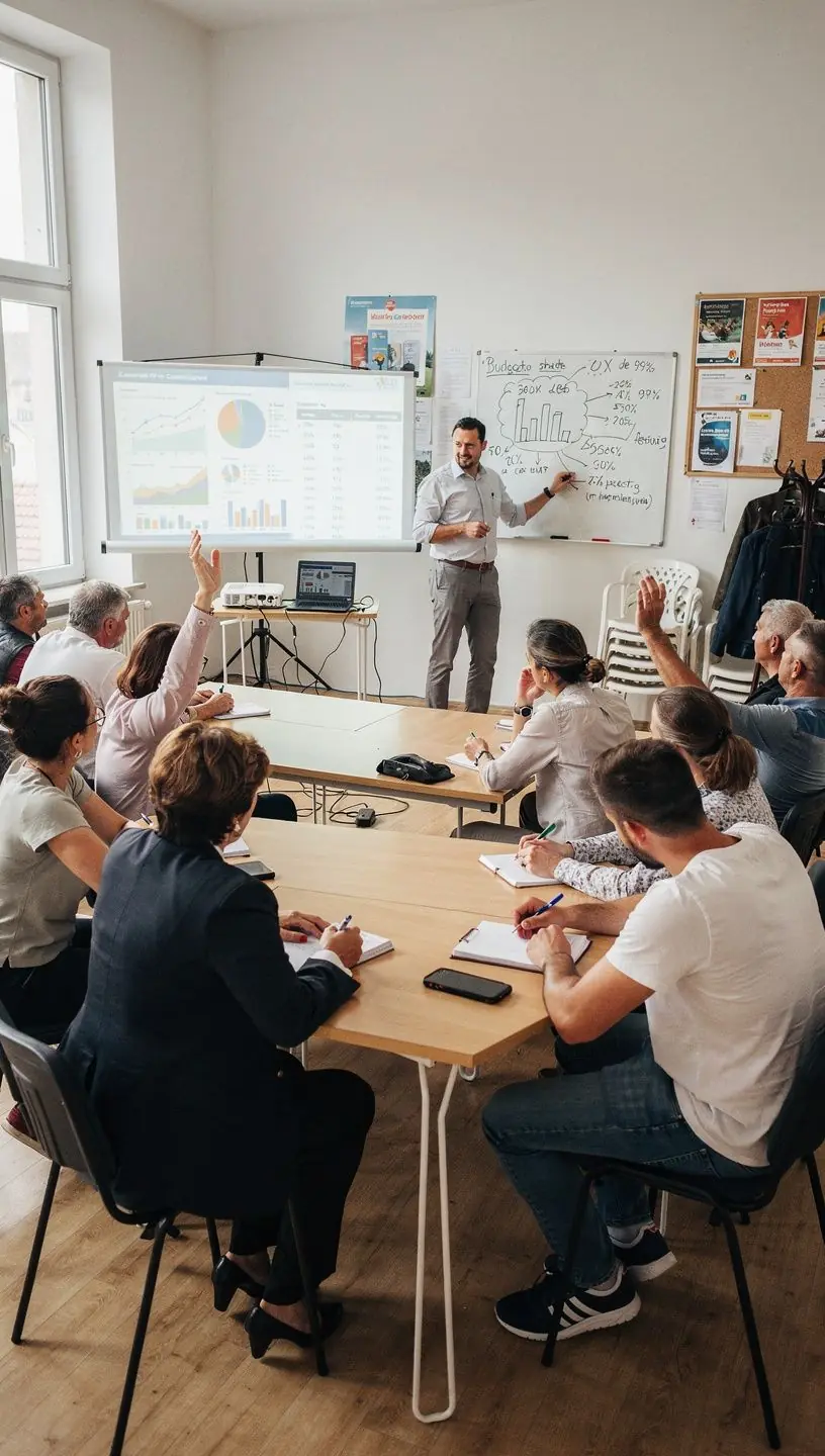 Digitális költségvetés alkalmazás bemutatása okostelefonon.