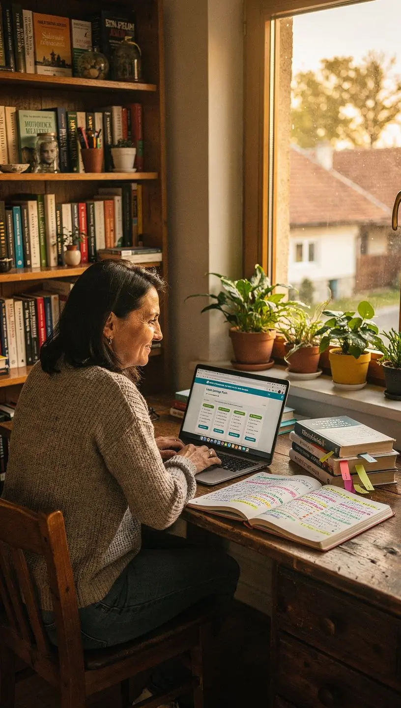 Családi költségvetés tervezése papíron és számológép segítségével.